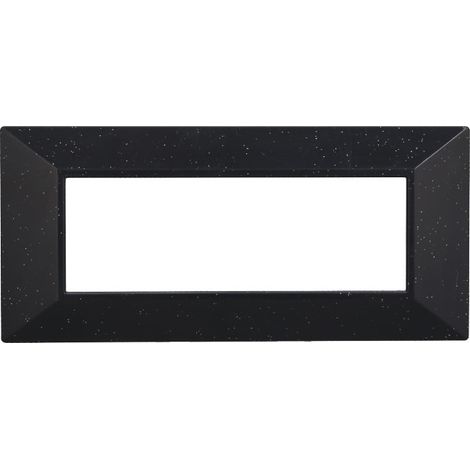 ETTROIT AN90624 6P Pyramidenplatte, Serie Moon, leuchtende schwarze Farbe, kompatibel mit Bticino Axolute