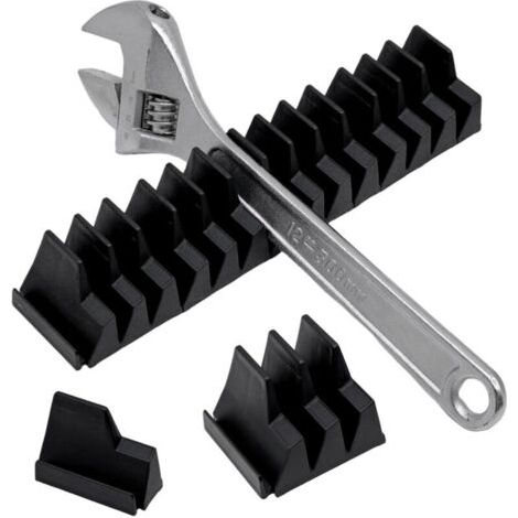 Support mural modulaire pour clés – Organiseur à cliquet magnétique supportant jusqu’à 23 clés de tailles et formes variées (1/5)