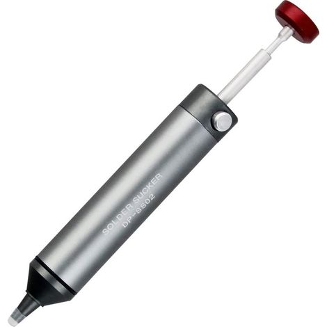 Pompe à dessouder avec buse en silicone résistant aux hautes températures, boîtier en aluminium de qualité supérieure, puissance d'aspiration plus forte, accessoire essentiel pour les soudeurs (1/5)