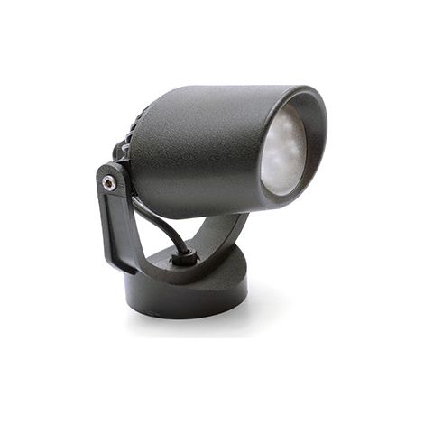 Spot tommy 1xgu10 6w avec bouton poussoir cct (2couleurs) ip66 l.12,2xwd.13,5xh.12,7cm résine noire