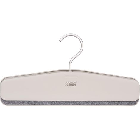 Juego de 2 Perchas para Faldas y Pantalones Orderly™, Diseño Compacto en Color Crudo, Fácil Agarre, Material Duradero, Ideal para Organizar el Armario, Ahorro de Espacio.