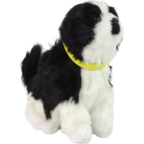 Peluche interactive Border Collie qui aboie et remue la queue