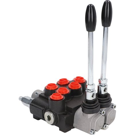 Distributeur hydraulique à double effet à 2 tiroirs pour tracteur-chargeur-remorque P40-2OT (1/5)
