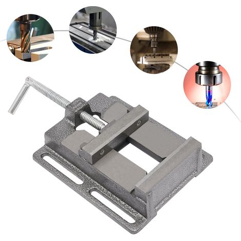 Maschinenschraubstock 125mm Schraubstock Werkstatt Bohrmaschinenschraubstock (1/5)