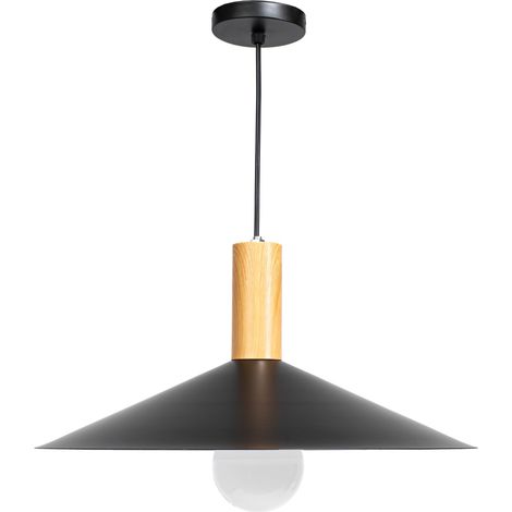 Pendant Lamp TOOLIGHT APP1084-1CP Black Brown E27 1-light point (1/5)