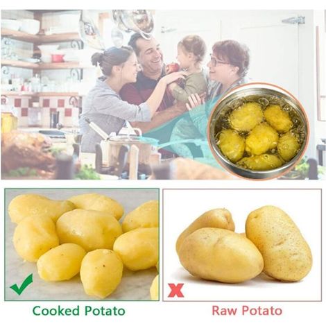 Presse Purée Manuel à Pommes de Terre, avec 3 disques interchangeables avec différents trous, parfait pour fruits et légumes (1/3)