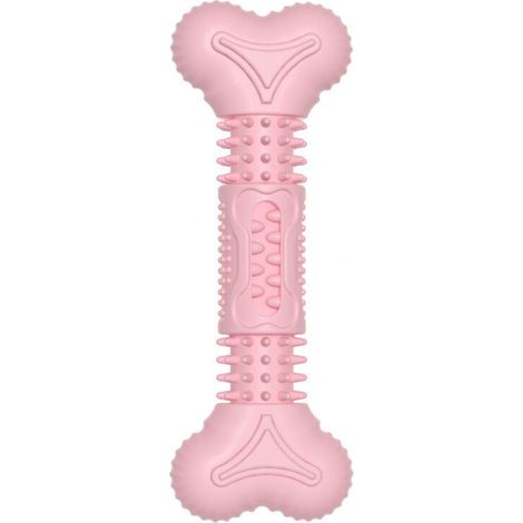 Jouet pour Chien, Nettoyage des Dents en Caoutchouc Naturel Jouet à Mâcher pour Moyens et Petits Chiens Pas pour Les Chiens Agressifs(poudre de fleur de cerisier)