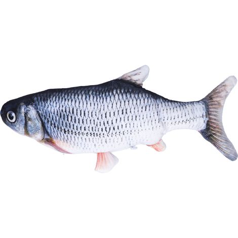 Poisson électrique pour chat en peluche, bougeant, sautant et remuant automatiquement, rechargeable par USB. (1/5)