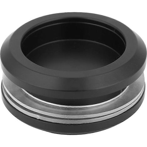 Poignée de porte ronde en alliage d'aluminium noir pour portes coulissantes en verre, poignées de meubles, boutons de placard