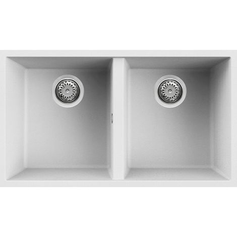 Elleci Quadra 350 Sottotop. Tipo di lavello: Lavello sottopiano, Forma del lavandino: Rettangolare, Materiale del lavandino: Keratek plus. Larghezza: 760 mm, Profondità: 435 mm, Largh... - LKQ35096BSO (1/3)