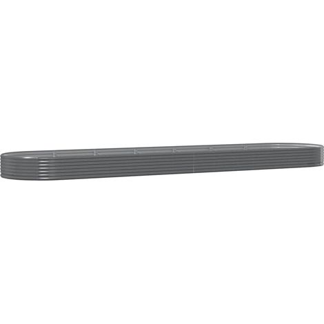 Maison Exclusive - Hochbeet Verzinkter Stahl 600x140x36 cm Grau