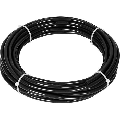 10 m Polyurethane Pneumatic Hose, 6 mm OD x 4 mm ID, Black (1/5)