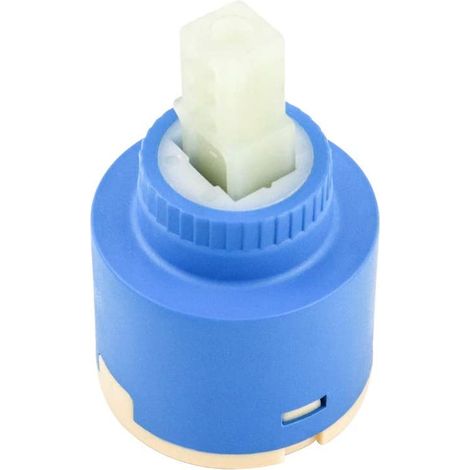 Replacement Ceramic Cartridge, Mixer Tap Ceramic, 35mm Kitchen or Bathroom Ceramic Cartridge, Blue (1/5)