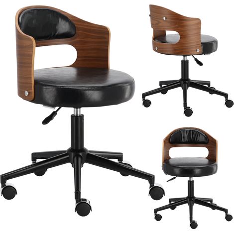Taburete cosmético, silla de peluquería, taburete, silla de montar, SPA, móvil, negro (1/5)