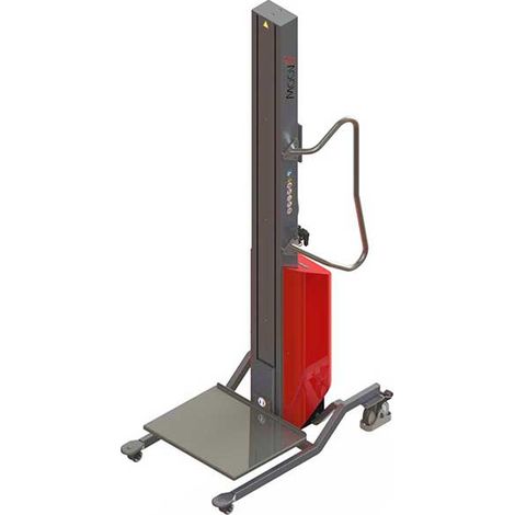 Impilatore semi-elettrico con piattaforma - Sollevamento massimo 1600 mm - Carico massimo 80 kg - 8091000019