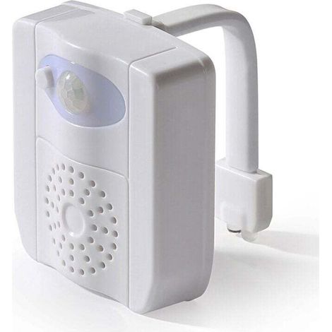 Luz nocturna para inodoro – Luz LED para inodoro con sensor y desinfección UV, luces para inodoro activadas por sensor con aromaterapia y 16 colores, para inodoro/baño - Crezuo