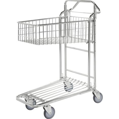 Carrello contenitore spesa 980 x 530 x 1210 carico 300Kg Kongamek KM4202-KD-E