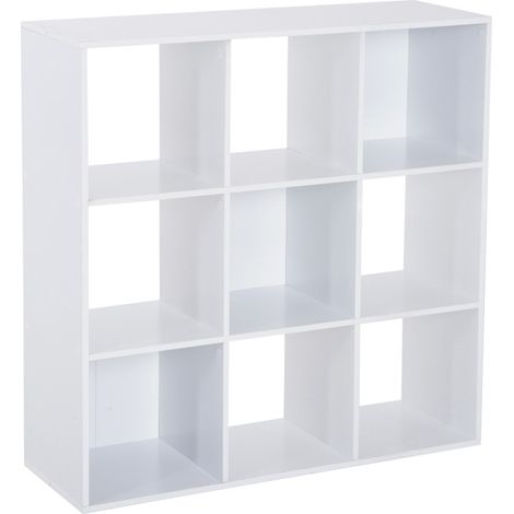 Meuble de rangement Palet cubes 9 casiers blanc (1/5)