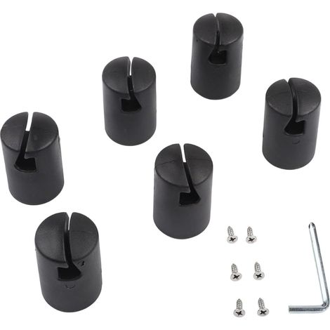 Housses de Sécurité pour 6 Noires Housses de Sécurité pour 6 Plastique PP pour haute densité, finition lisse, arêtes vives, , durable (1/5)