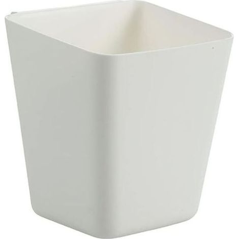 Pair Organiseur de bureau, étagère de rangement, étagère suspendue, boîte de rangement, petite boîte, porte-stylo, panier de rangement simple, boîte de rangement de bureau divers, lot de 3 (blanc) (1/5)