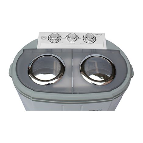 Mini machine à laver portable 3kg – 2 compartiments – Programme 15 min – Faible consommation d'eau et d'énergie – Pour camping et caravanes – Camry