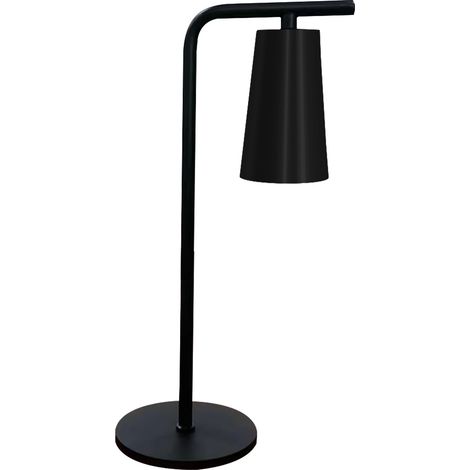 Lampe table métal Sider noire bureau GU10 15W Candellux