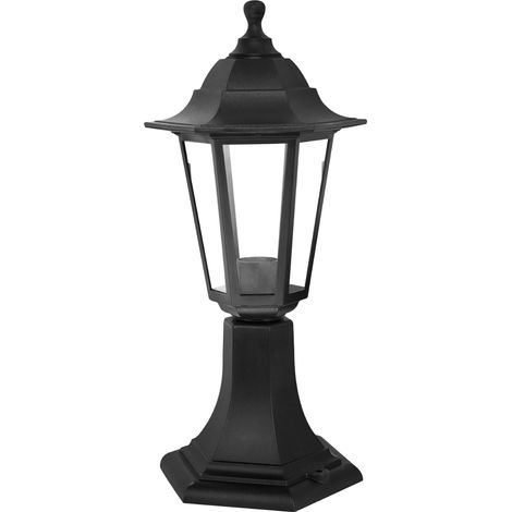 Applique da esterno nero ip44 e27 matel a parete
