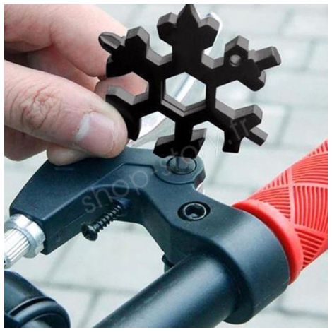 SNOWFLAKE - Outil Multifonctions 18-en-1 en Acier Inoxydable (1/5)