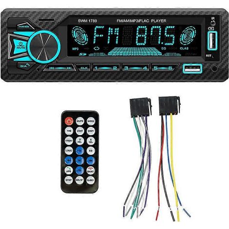 Autoradio Bluetooth 4 canaux avec lecteur MP3 et port USB intégré (1/5)