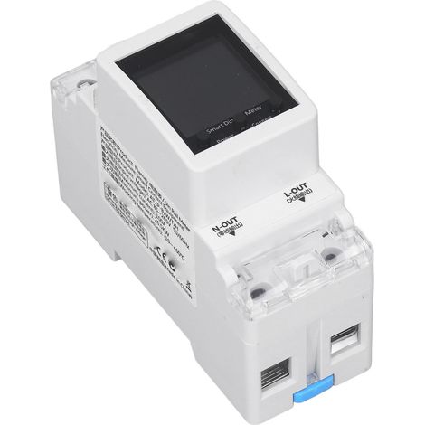 Compteur électrique intelligent WiFi monophasé 85-265V AC, moniteur de consommation énergétique numérique rail DIN, mesure de puissance (1/5)