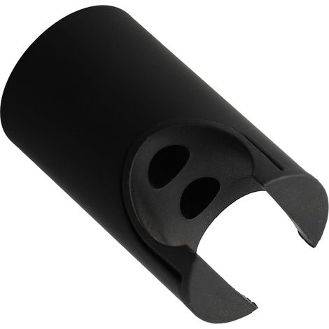 Support mural pour douchette WC portable en acier inoxydable, finition noire ou dorée, construction ABS, installation facile, pièce de rechange 56 mm (noir). (1/5)