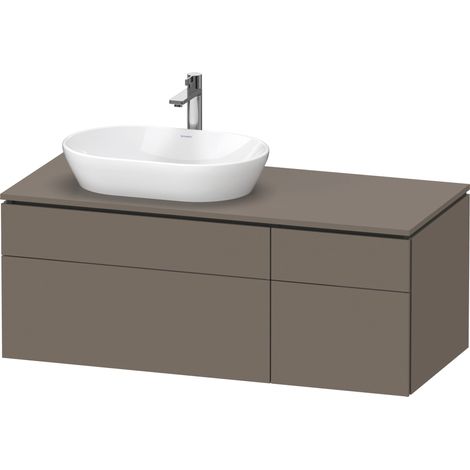 Duravit L-Cube Meuble sous-lavabo en console suspendu, avec plan