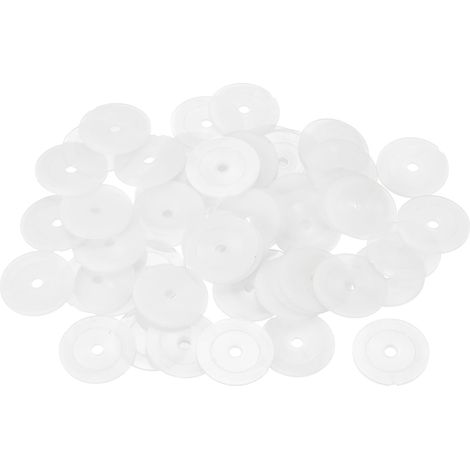 55Pcs Entretoise Plastique M3 Rondelle 3mm ID 20mm OD 1mm Épais (1/5)