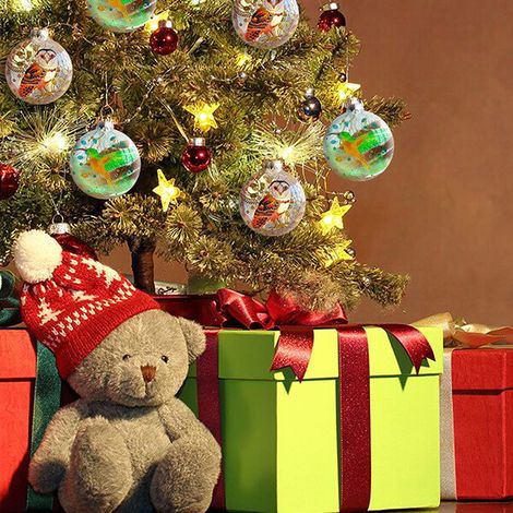 Rotkolibri, Weihnachtsdekoration, Weihnachtskugel, Baumschmuck, Geschenk, rotköpfiger Vogel, Einheitsgröße (1/5)