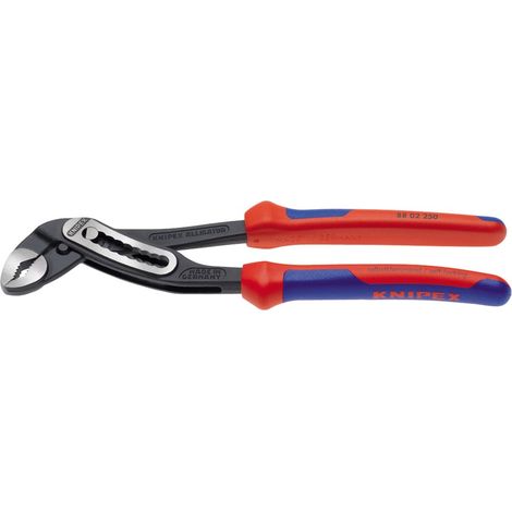 KNIPEX 88 02 180 Alligator® Tenaza de agarre con mangos multicomponentes Negro atramentado 180 mm