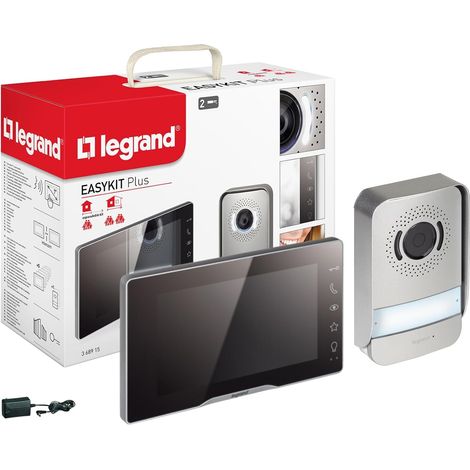 1 Kit Interphone Vidéo Écran 7 Pouces Tactile Noir Double Ouverture Porte Garage Vision Nocturne Extérieur (1/5)