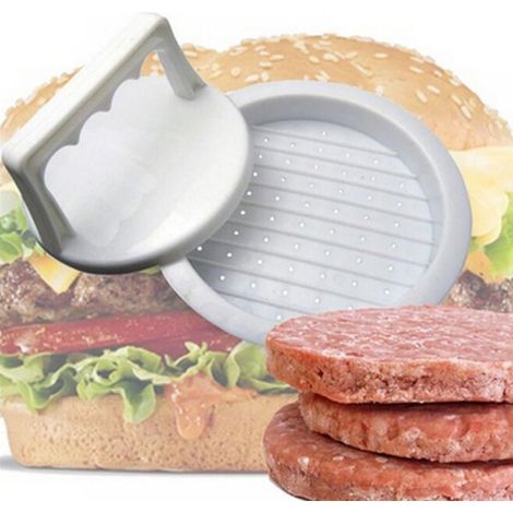 Presse À Hamburgers - Moule À Galettes Rondes Non-Adhérent - Pour Viande Bœuf Porc Agneau Fromage Végétarien Halal - Diamètre 10,6 cm - 1 Pièce (1/5)