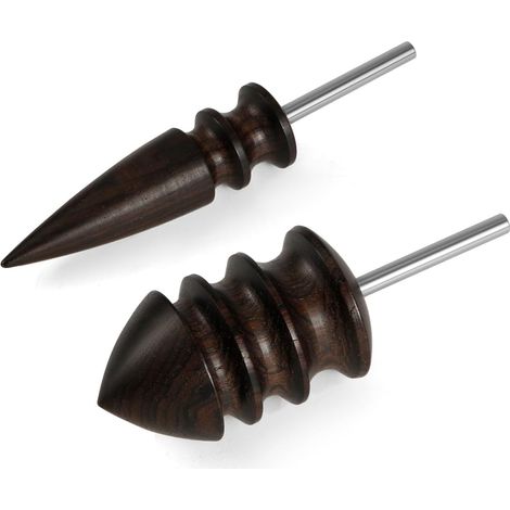 2pcs Outil Brunissage Cuir pour Outils Rotatifs, 2 Styles Embouts Brunissage Cuir Outil de Brunissage des Bords Accessoires de Tête de Polissage pour la Fabrication Artisanale du Cuir (1/5)