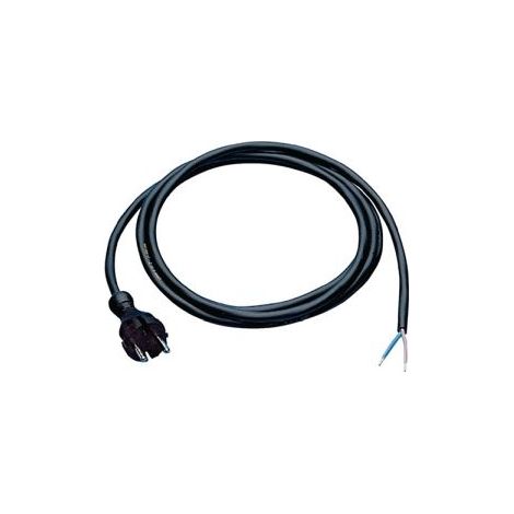 Anschlussleitung H05RN-F 2x1 mm² 5m m.Konturenstecker schwarz f.Innen