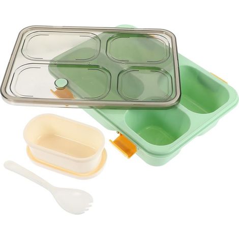 Boîte à lunch portable réutilisable de 1300 ml avec séparateurs (1/5)