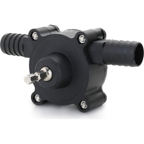 Pompe a huile de pompe d'aspiration auto-amorçante entrainee par perceuse electrique noir, (1/5)