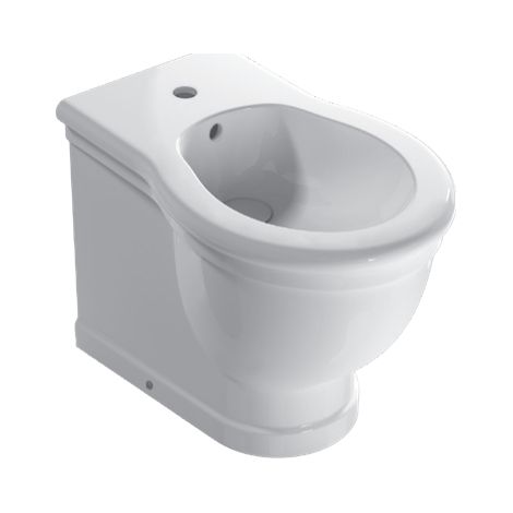 Bidet sur pied en céramique 57x38 cm monotrou Globo Paestum PA026BI Blanc - Céramique (1/4)