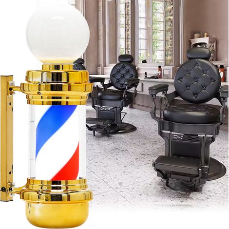 Lámpara de techo LED para barbería, letrero publicitario para barbería, salón de belleza, 68 cm (1/4)