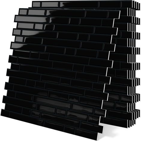 Carrelage Adhesif Mural Credence Adhesive Cuisine 3d Relief 10 Pièces (1/5)