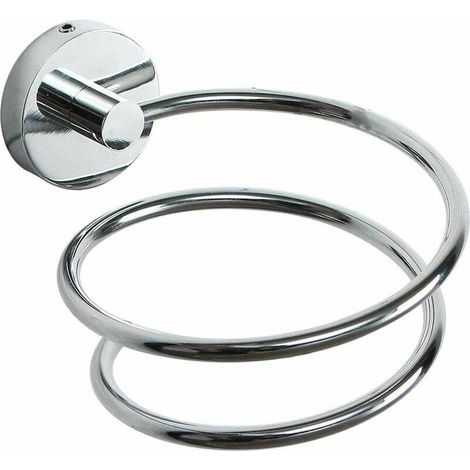 Supporto da parete per asciugacapelli Ulisem, in acciaio inox 304, per riporre e appoggiare l'asciugacapelli, accessori per il bagno.