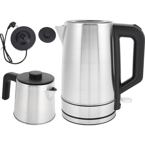 Théière électrique turque 2000 W avec protection contre la surchauffe, affichage de la température, en acier inoxydable, double théière 0,8 L ou 2 L, prise européenne. (1/5)