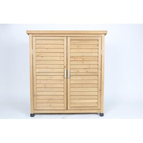 Gartenschrank Tannenholz Honey Geräteschuppen Stauraum Regale Ablagen Wetterfest (1/5)