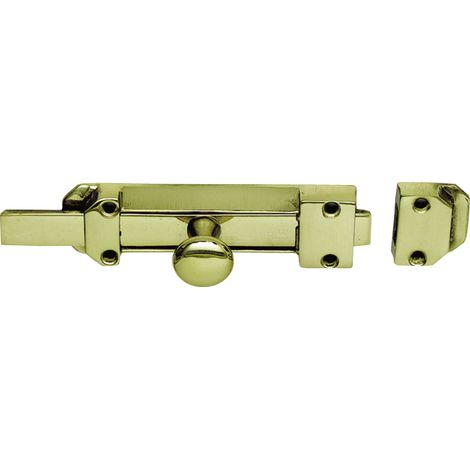 Querriegel gerade, 16 x 4 mm, Platte 116 x 34 mm, Messing poliert (1/2)