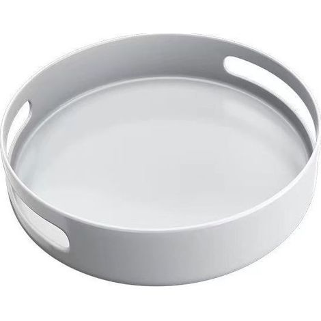 1 Étagère à épices Plateau Tournant en Plastique Blanc Accessoire de rangement pour (1/4)