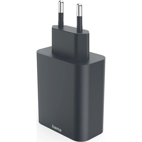 Hama 00086445 Ladegerät for mobile Gerät Smartphone, Tablet Grau Strom alternaFast Charge Indoor